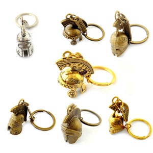 Ancient Greek Helmet Bag Charm Spartan Keyring Men Gift Keychain ...