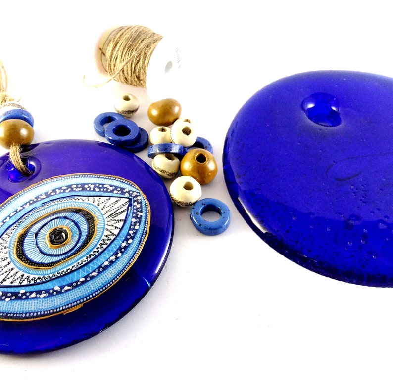 Evil Eye Wall Hanging 14cm Greek Evil Eye Wall Decor Painted Etsy