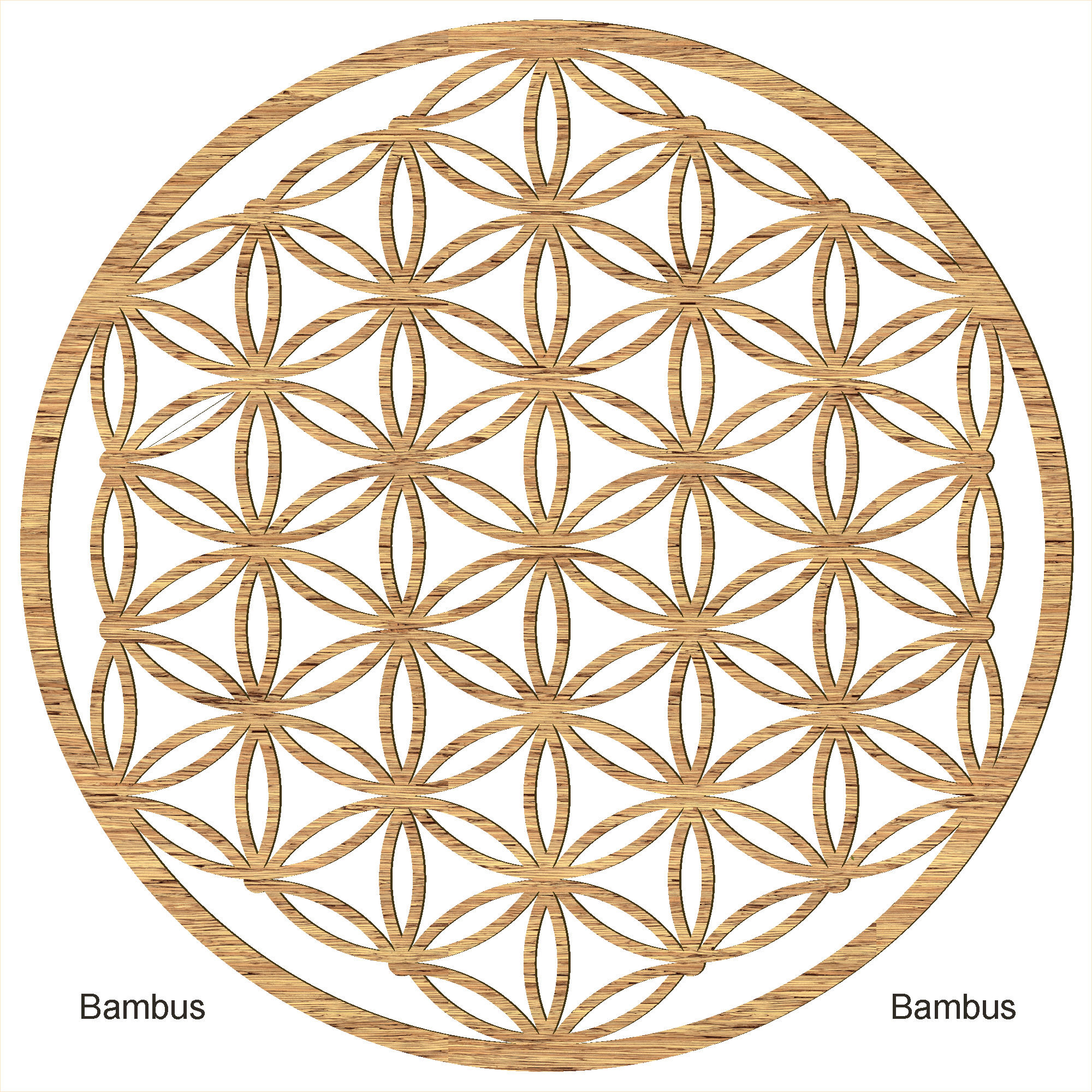 Blume des Lebens 49 cm Wandbild Holz | Etsy