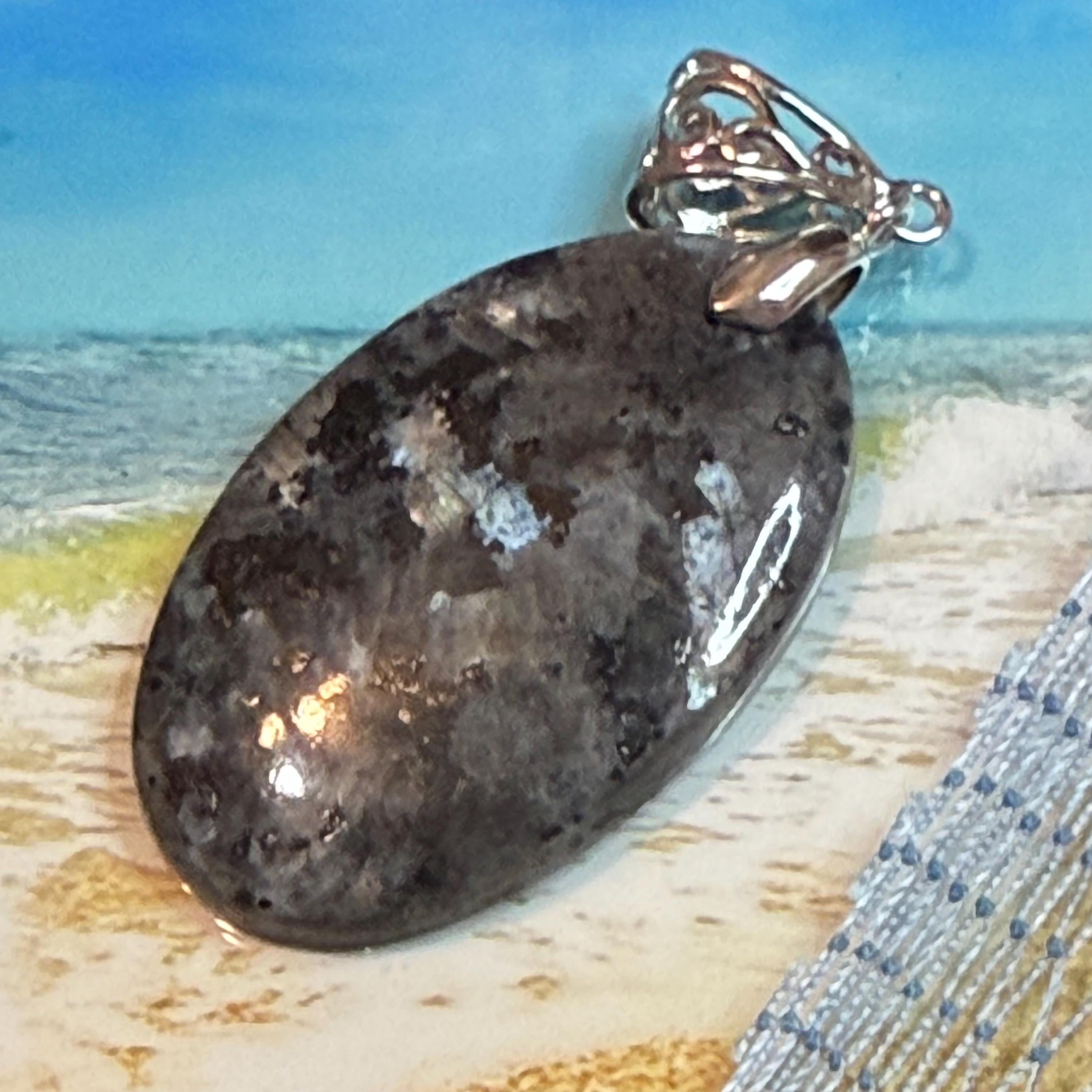 Larvikite Pendant - Etsy