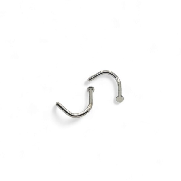 Titanium nose stud micro disc for 1mm/18g piercings. Sold singly.