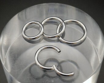 Stainless steel 1.6mm 316 grade segment clickers 1.6mm/14g thick