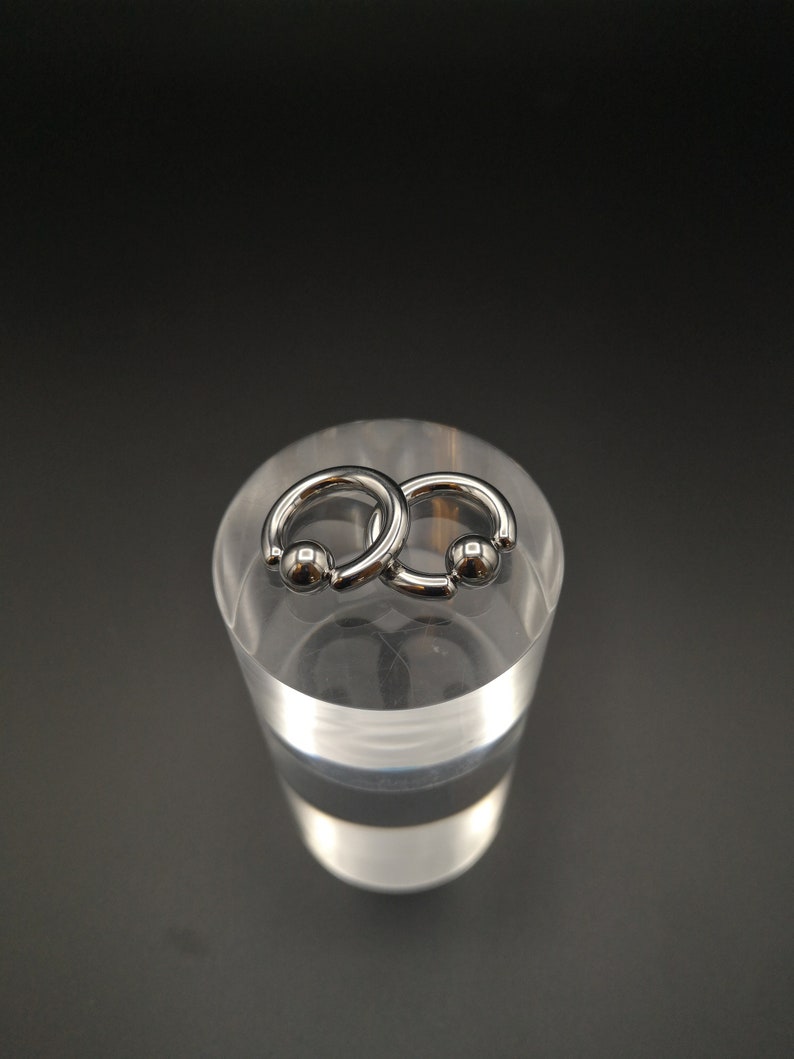 Surgical stainless steel 316 grade 4mm6g heavy gauge BCR/'s
