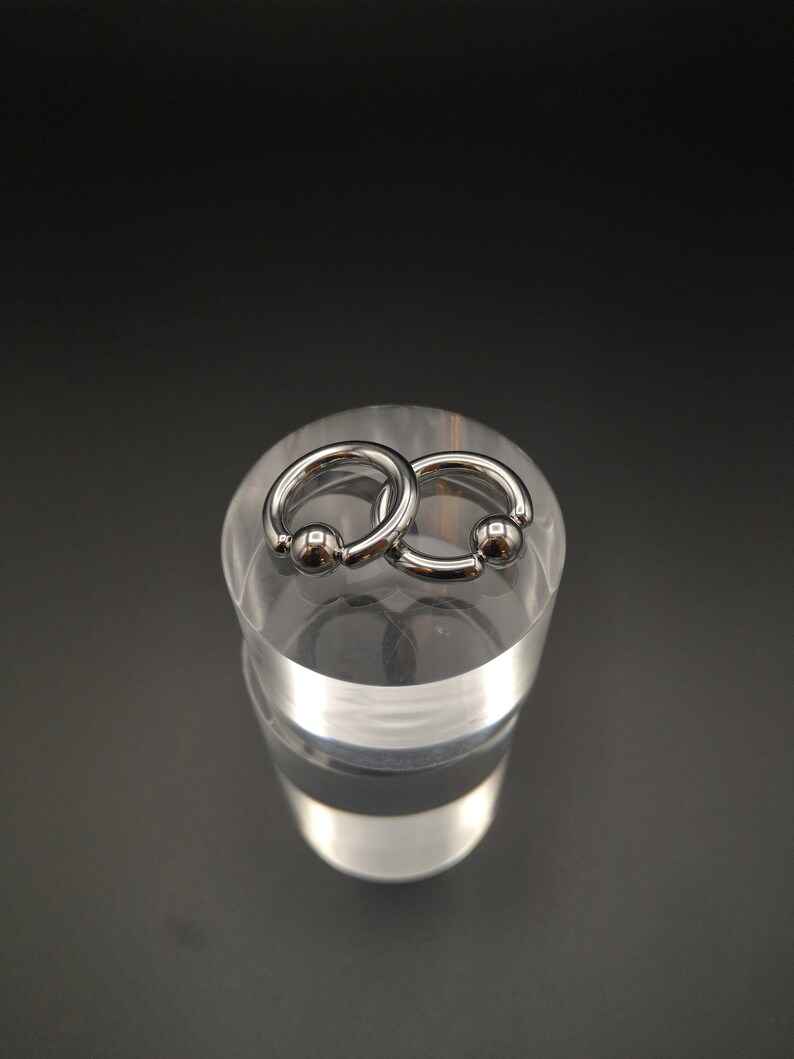 Surgical stainless steel 316 grade 4mm6g heavy gauge BCR/'s