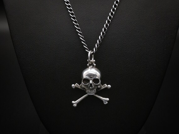 Sterling Silver Skull and Crossbones 
