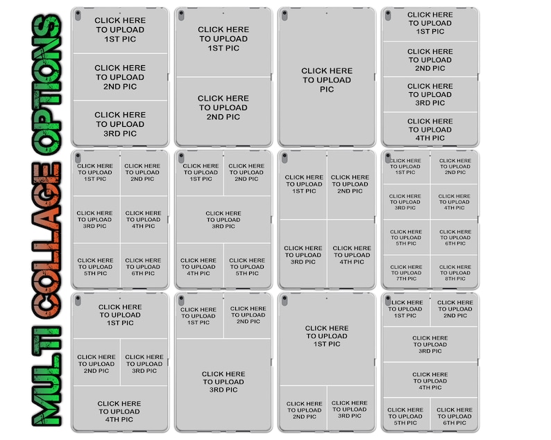 Peut inclure: Un mod&egrave;le de collage avec 9 carr&eacute;s blancs, chacun avec une bordure grise. Les carr&eacute;s sont dispos&eacute;s en grille de 3x3. Chaque carr&eacute; contient du texte qui dit "Cliquez ici pour t&eacute;l&eacute;charger la 1&egrave;re photo", "Cliquez ici pour t&eacute;l&eacute;charger la 2&egrave;me photo", "Cliquez ici pour t&eacute;l&eacute;charger la 3&egrave;me photo", "Cliquez ici pour t&eacute;l&eacute;charger la 4&egrave;me photo", "Cliquez ici pour t&eacute;l&eacute;charger la 5&egrave;me photo", "Cliquez ici pour t&eacute;l&eacute;charger la 6&egrave;me photo", "Cliquez ici pour t&eacute;l&eacute;charger la 7&egrave;me photo", "Cliquez ici pour t&eacute;l&eacute;charger la 8&egrave;me photo", et "Cliquez ici pour t&eacute;l&eacute;charger la 9&egrave;me photo".