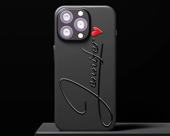 Personalised Name Phone Case | Gloss Embossed TPU Silicone Custom