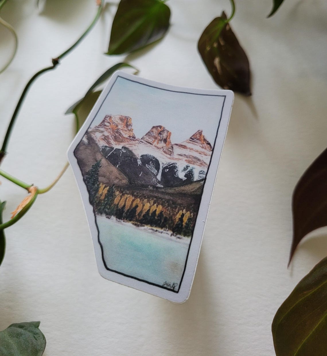 Three Sisters Alberta Sticker| Canmore Sticker | Mountain Sticker ...