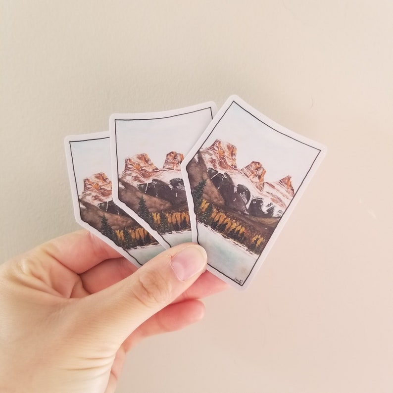 Three Sisters Alberta Sticker| Canmore Sticker | Mountain Sticker ...