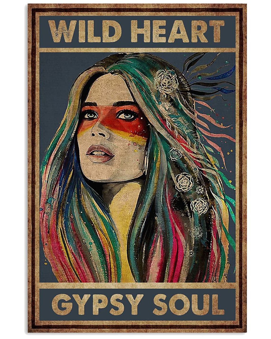 GirlWildHeartGypsySoulPoster Etsy
