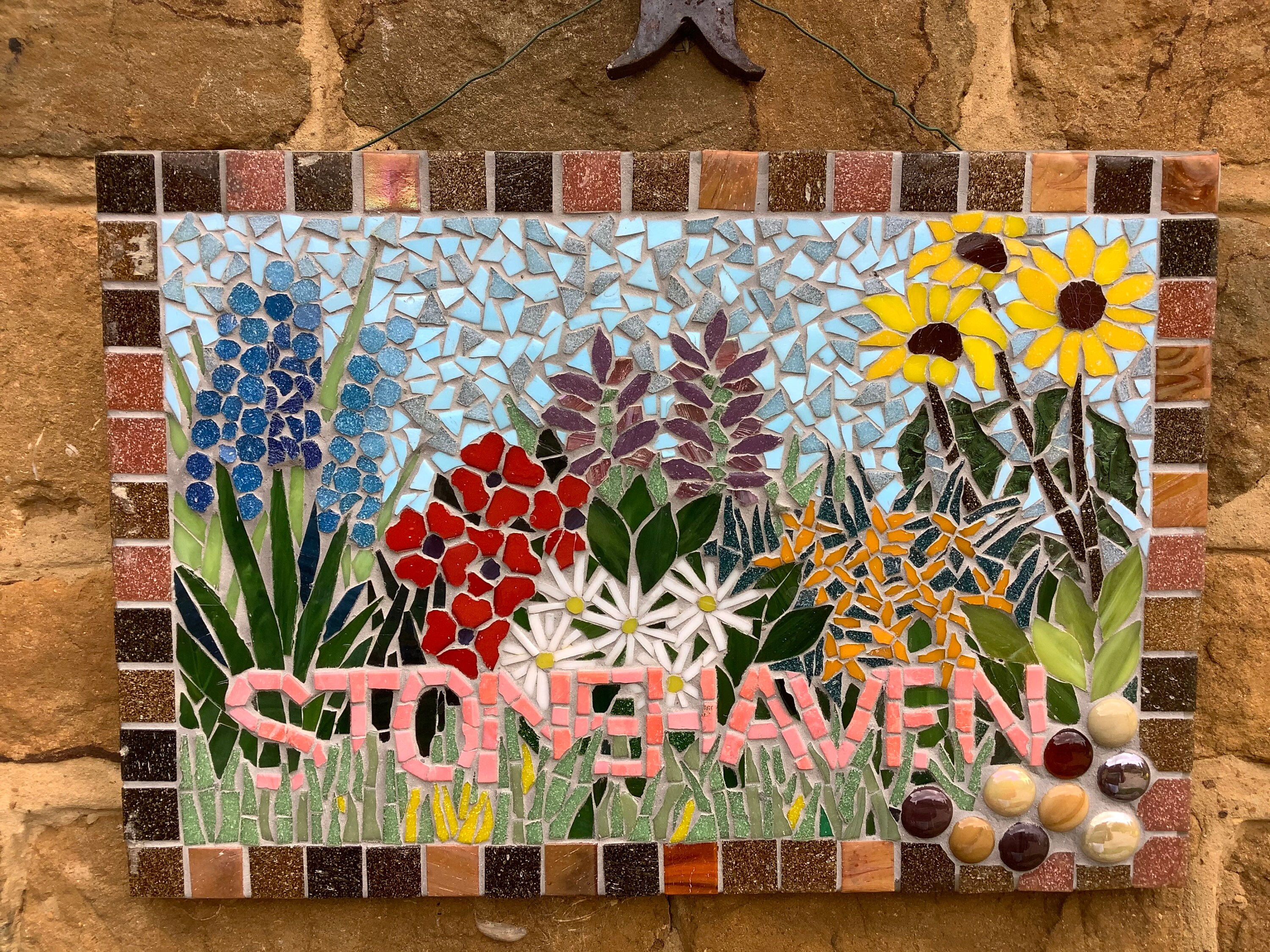 Mosaic House Sign. PRICES VARY. Bespoke Plaque. Different Etsy UK