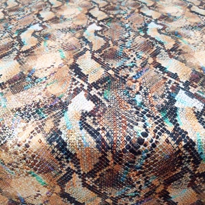 Snake Python Skin Pattern Decorative Digital Printed Upholstery Fabric by the Fabric Indoor Outdoor