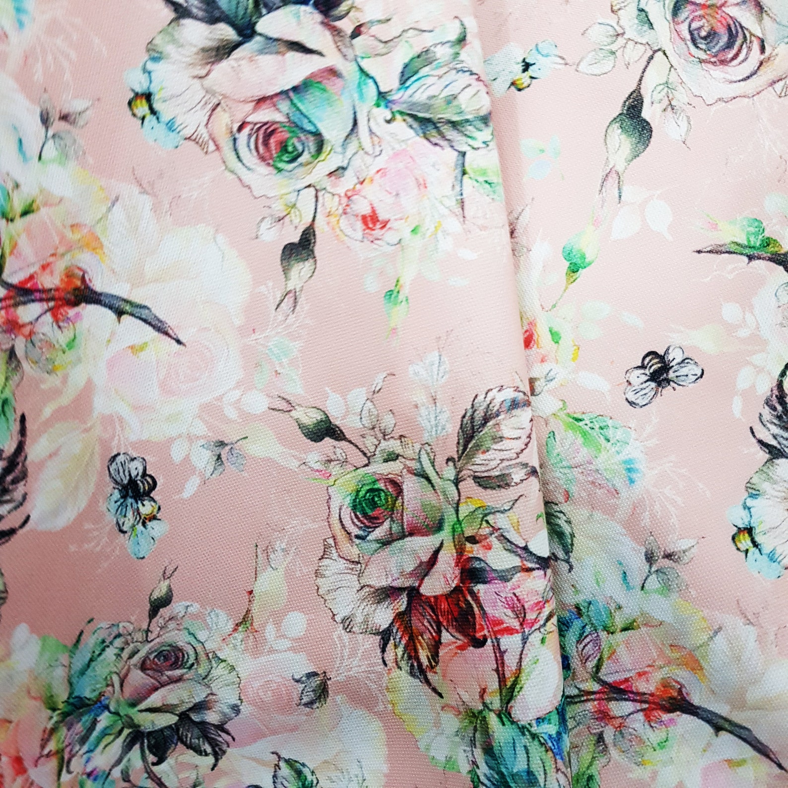 Rose Pattern Upholstery Fabric by the yards Digital Printed | Etsy