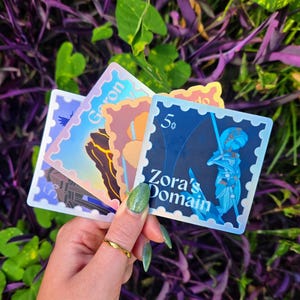 Legend of Zelda Stamp Stickers - Waterproof Vinyl Sticker | Legend of Zelda, TOTK, BOTW, Decal