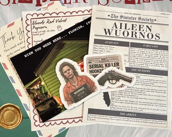 The Sinister Society Snail Mail Subscription Box | True Crime Case Subscription| Monthly Mail | Stickers & Stationary Envelope
