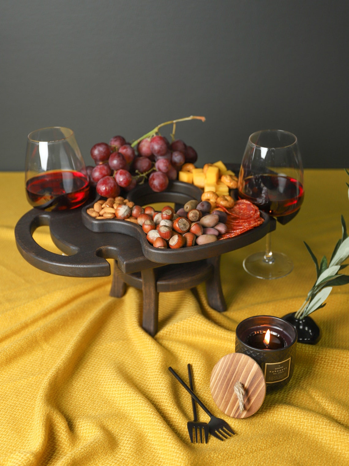 Handgefertigter Weintisch im Freien Tragbarer Weintisch | Etsy