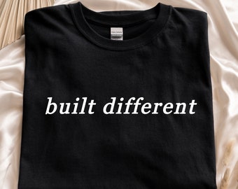 Built Different Unisex Tee Shirt | Short Sleeve and Long Sleeve | Multiple Colors | Gamer, FPS