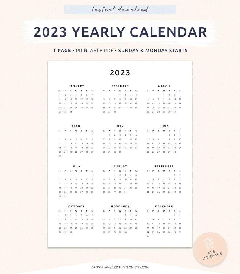2023 Year Calendar Printable Year - Il 794xN.4457879161 8d5r 
