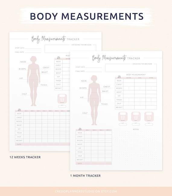 Printable Body Measurement Chart: A Fitness Tracking Must
