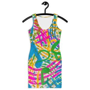 Tropical Music Notes Dress