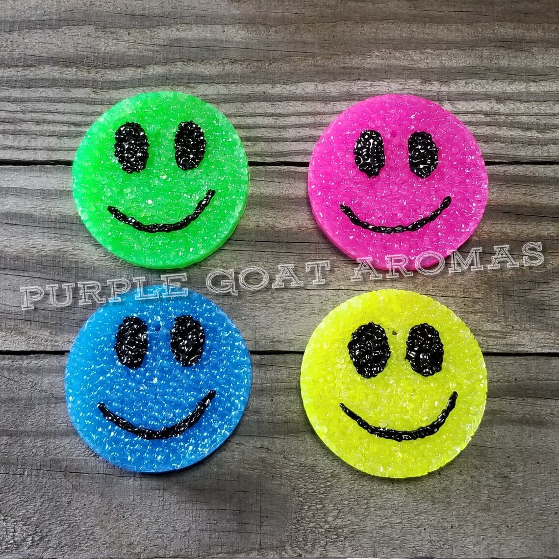 SMILEY FACE Car Freshie Air Freshener Car Scents Car Air Etsy España