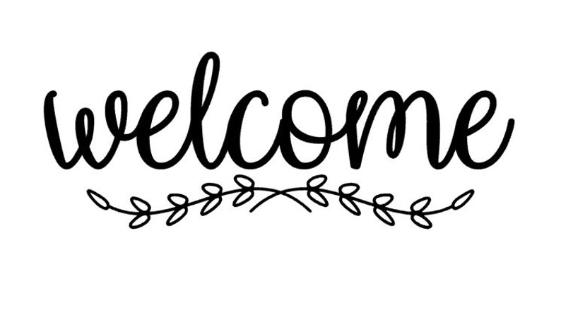 Welcome Door Decal SVG image 1