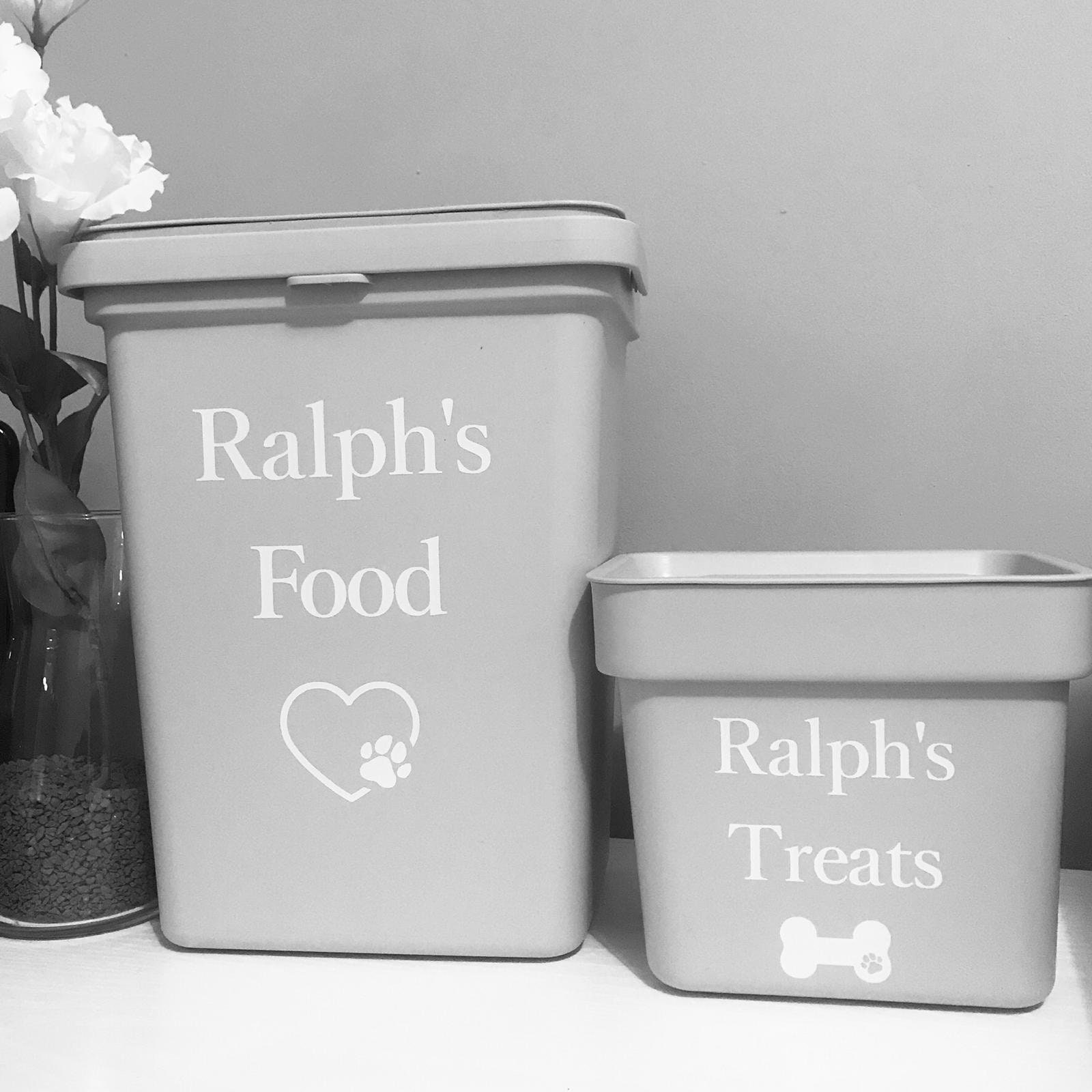 Personalised Pet Food Storage Tubs 10 litre & 3 litre Etsy