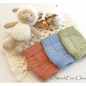 warm gestrickte Babypulswärmer 0~3 Monate &quot;Newborn&quot; 100% Wolle (Merino), Babystulpen, Geschenk zur Geburt, Taufe, Armstulpen, unisex