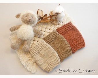 warm knitted baby pulse warmers 0 ~ 3 months "Newborn" 100% wool (Merino), baby cuffs, gift for birth, baptism, arm cuffs, newborn