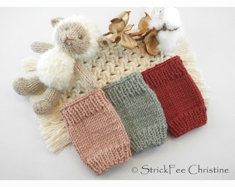 warm gestrickte Babypulswärmer 0~3 Monate "Newborn" 100% Wolle (Merino), Babystulpen, Geschenk zur Geburt, Taufe, Armstulpen, unisex