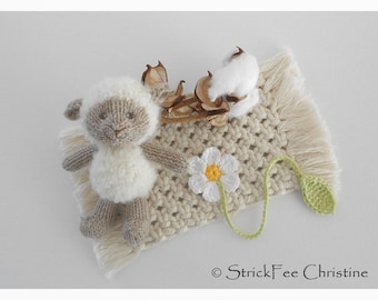 Crocheted umbilical cord band "Flower" 100% cotton, gentle umbilical cord clamp, belly button band, bookmark, gift for newborns, baby shower