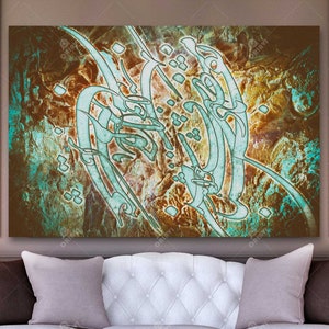 Nafas-e Bad-e Sabaa: Persian Calligraphy Canvas Art