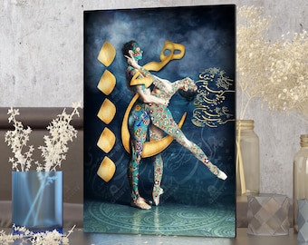 باید که جمله جان شوی  – Rumi Persian Calligraphy Canvas