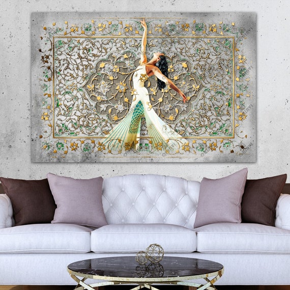 Woman Life Freedom Persian Canvas Art: Modern Iranian Calligraphy
