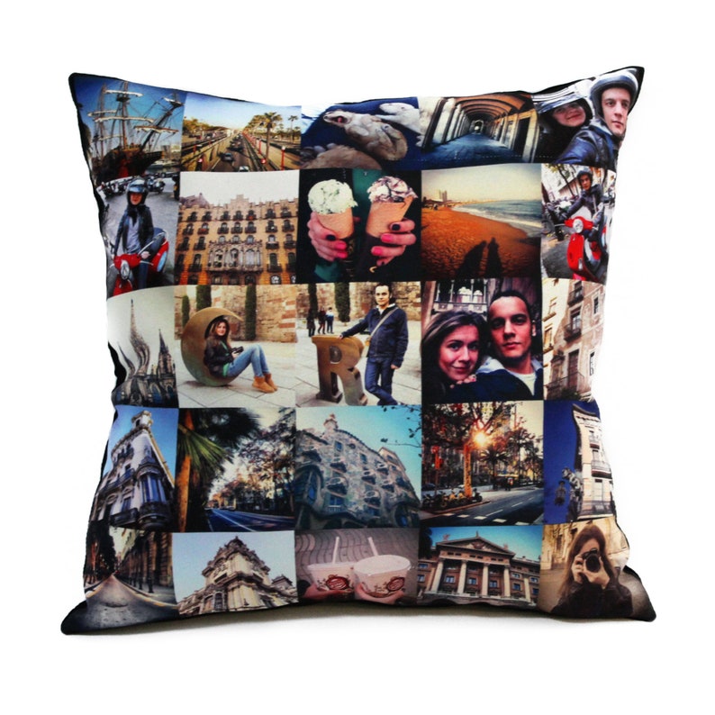Personalized 25 Photo Collage Pillow Custom Pillow Gift Etsy