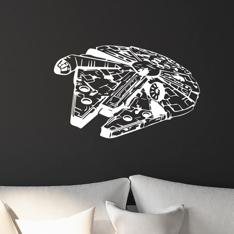 Star Wars Millennium Falcon Wall Decal Sticker Interior Design Etsy