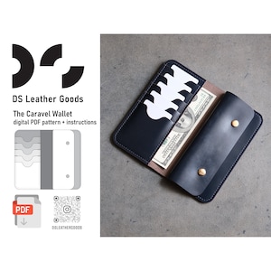 Leather long wallet pattern pdf, long wallet template, long wallet pattern, leather wallet pattern, leather pattern pdf, long wallet pdf