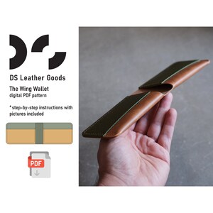Leather laser cut wallets svg, 9 Pocket Bifold 6 set Wallet