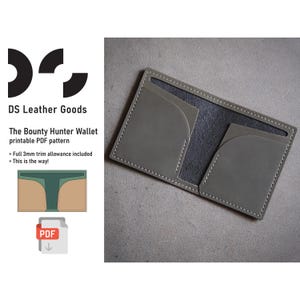 The Bounty Hunter Wallet PDF Leather Pattern: DIY Bifold Wallet Template
