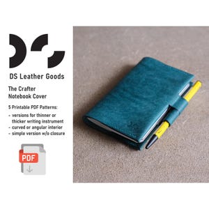 Il modello PDF della copertina del quaderno Crafter, modello in pelle Field Notes, modello del diario, modello della copertina del quaderno, modello in pelle PDF