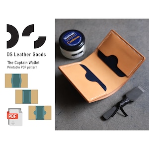 Leder Bifold Brieftasche Muster, Leder Brieftasche Vorlage, Kartenhalter Muster, kompakte Brieftasche Muster, schlanke Brieftasche Muster, Leder Brieftasche pdf