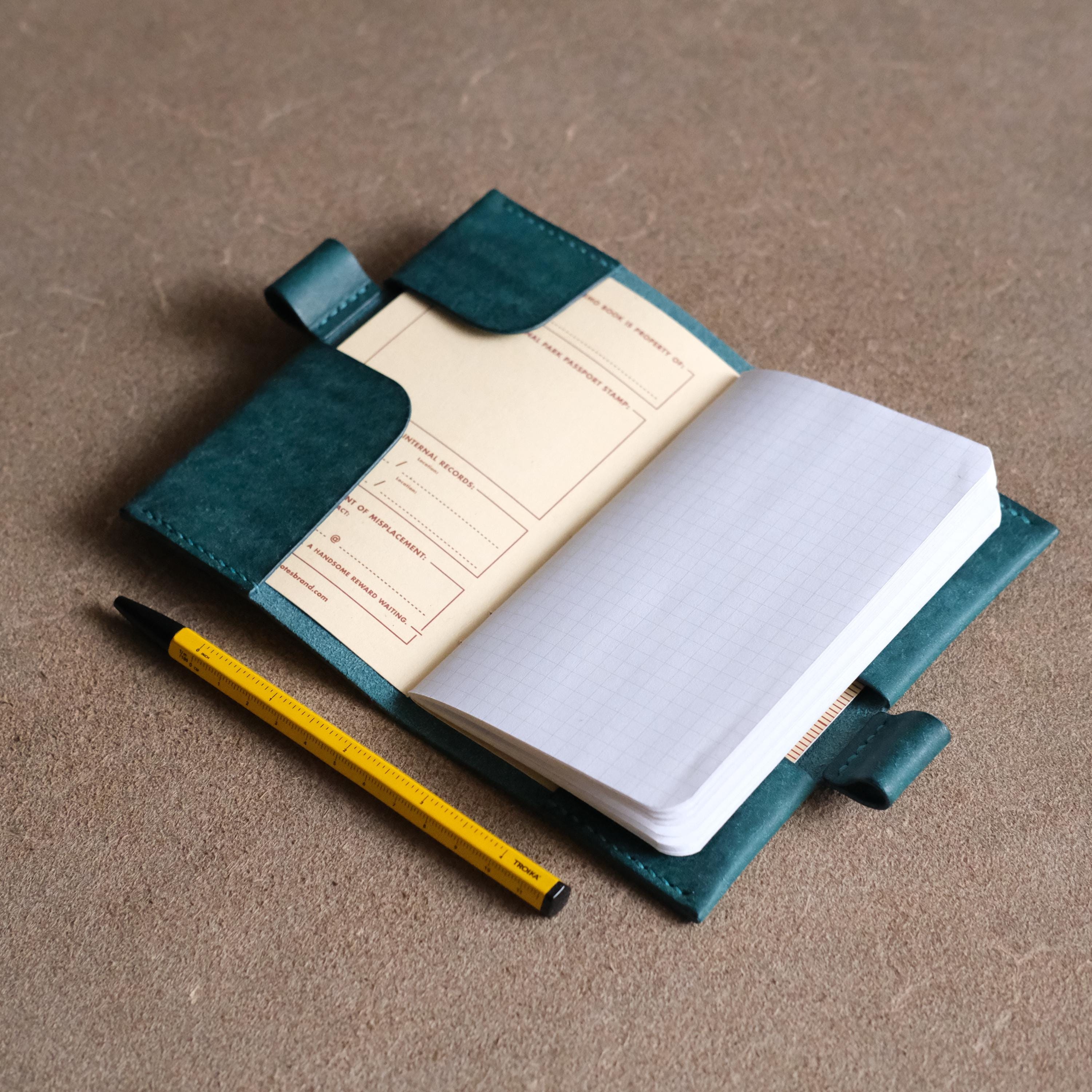 Leather Notebook Cover PDF Pattern: Field Notes Journal Template for 5 ...
