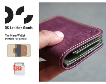 The Maru Wallet: Japanese Bifold Leather Wallet Pattern (PDF)