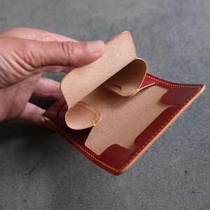 The Manta Ray leather wallet pdf pattern, wallet pdf template, compact wallet pattern pdf, coin wallet leather pattern, leather pattern pdf
