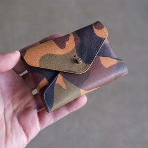The Envelope Leather Wallet Pdf Pattern Stitch Less Compact Cardholder