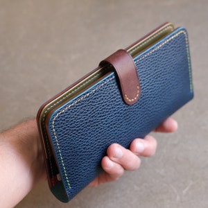 The Galley leather wallet PDF pattern, easy long wallet pattern, wallet pattern to sew, long wallet template, leather pattern PDF, ds leather goods, zipper long wallet pattern, wallet for women, women's wallet