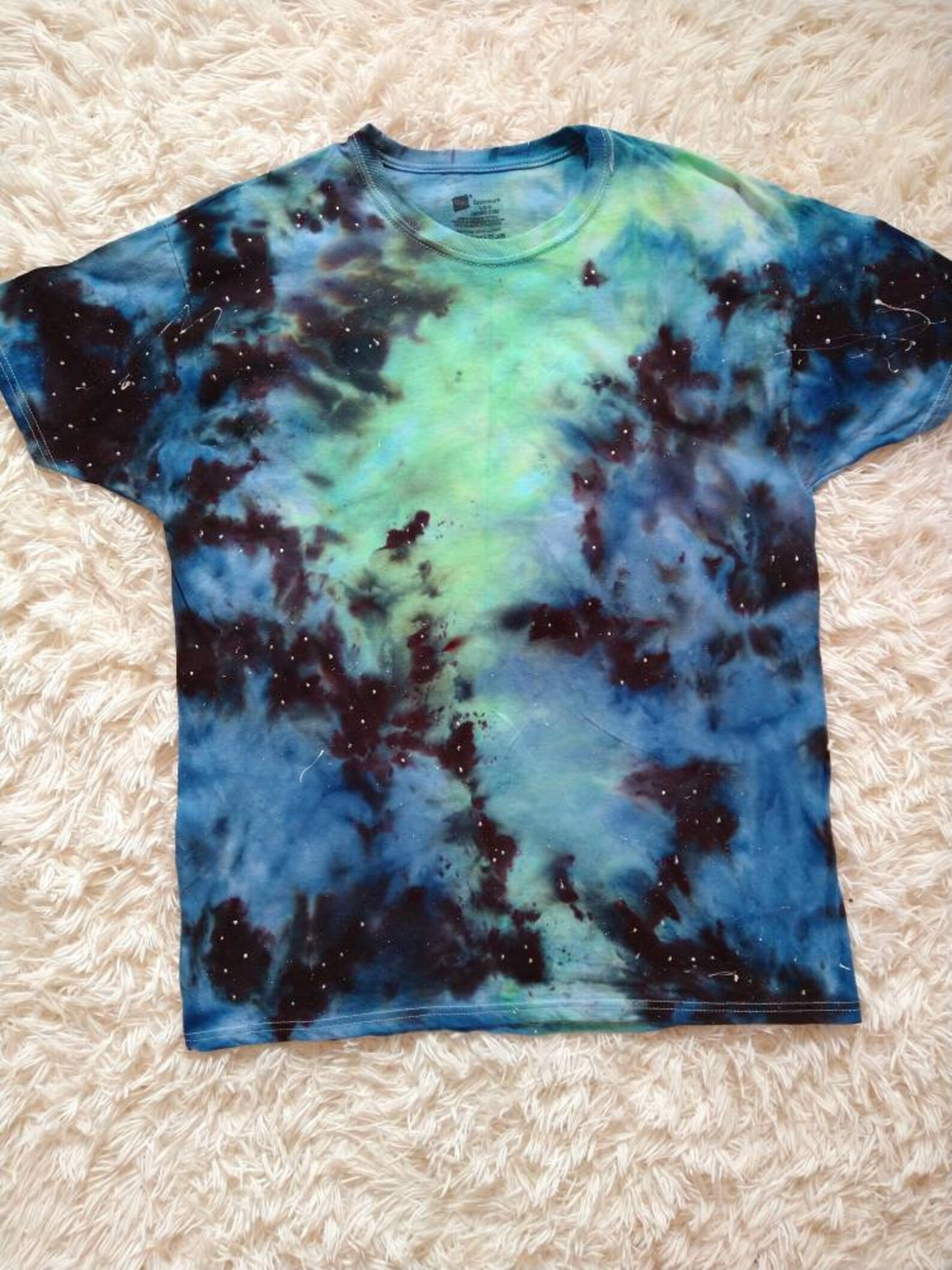 Galaxy Nebula Tie Dye Shirt Made to Order Unisex tops Rave Etsy