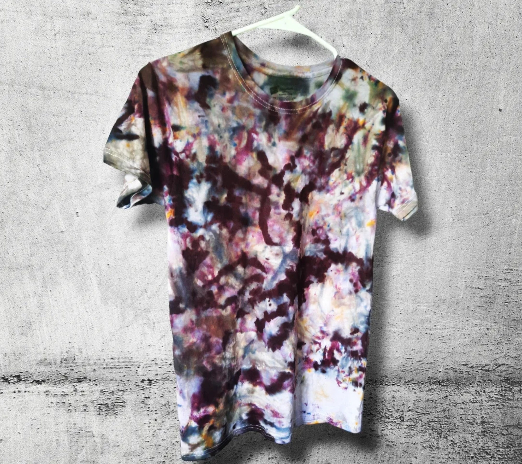 Camo Scrunch Tie Dye Tee M