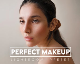 10 MAQUILLAJE PERFECTO Ajustes preestablecidos de Lightroom para dispositivos móviles y de escritorio / Cara Belleza brillante Selfie maquillaje retoque brillo de moda