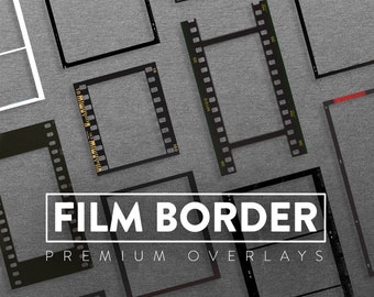 80 Film Frames Overlays: Kodak Borders, Film Strip (PNG)